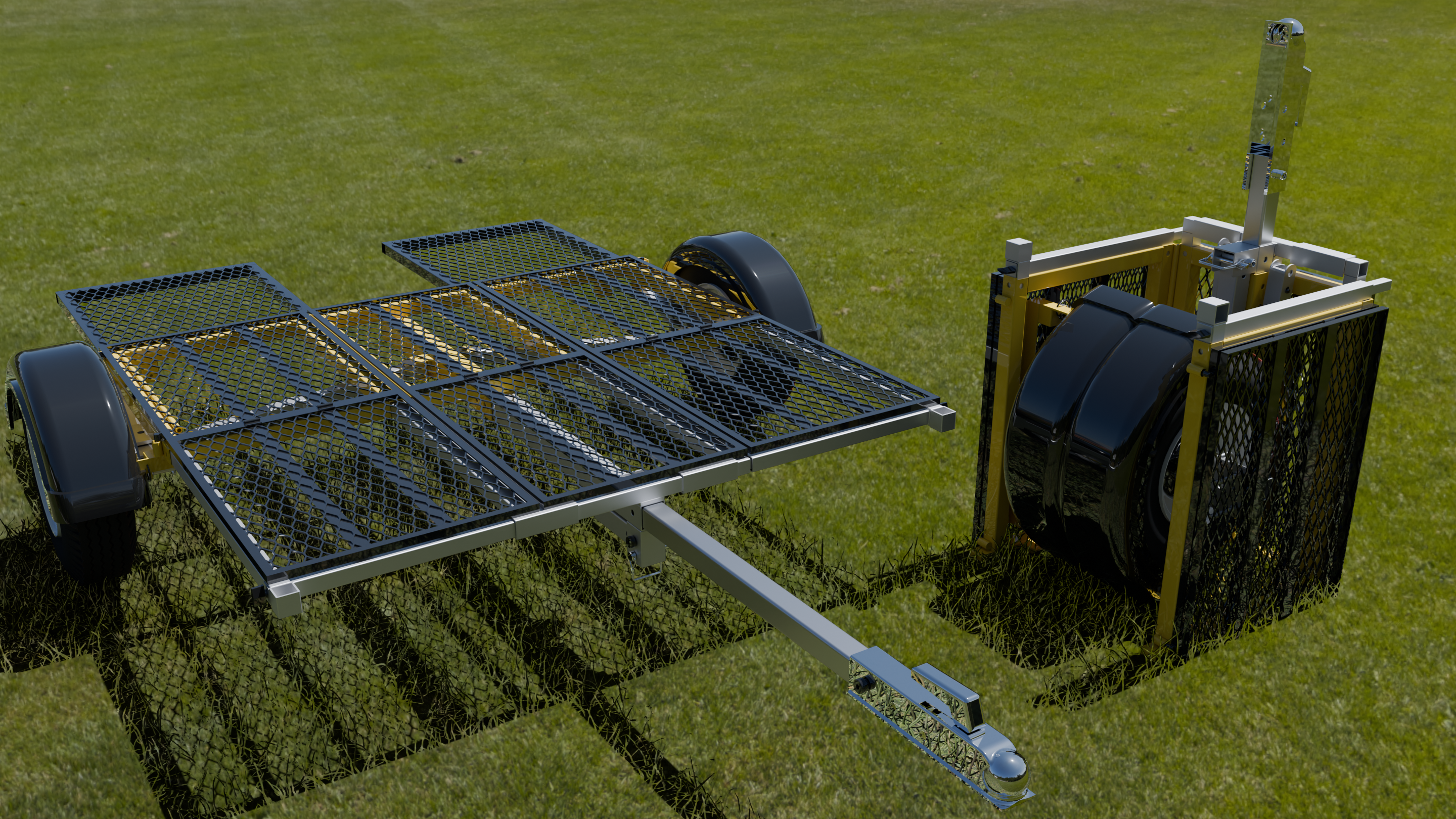 Patented Foldable Utility Trailer